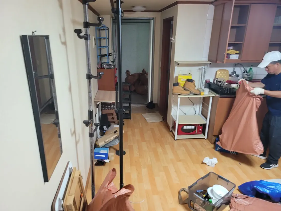 유품정리 서비스 관련 정리 현장 사진